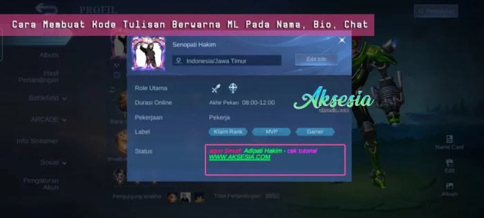 Cara Membuat Tulisan Berwarna Di Ml