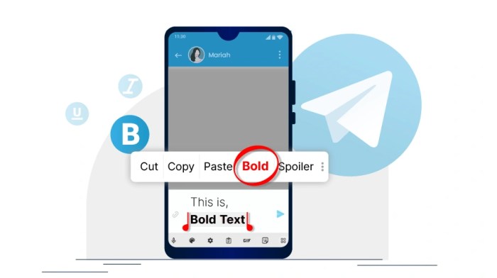 Cara Membuat Tulisan Bold Di Telegram