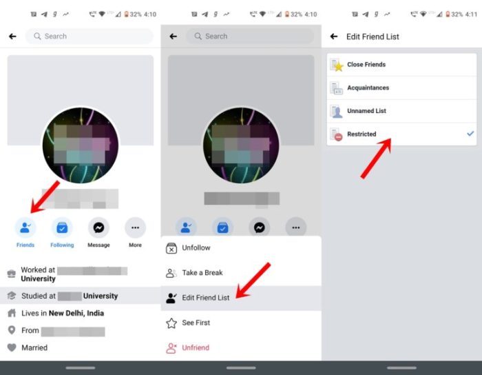 Cara Memblokir Akun Sendiri Di Facebook Lite